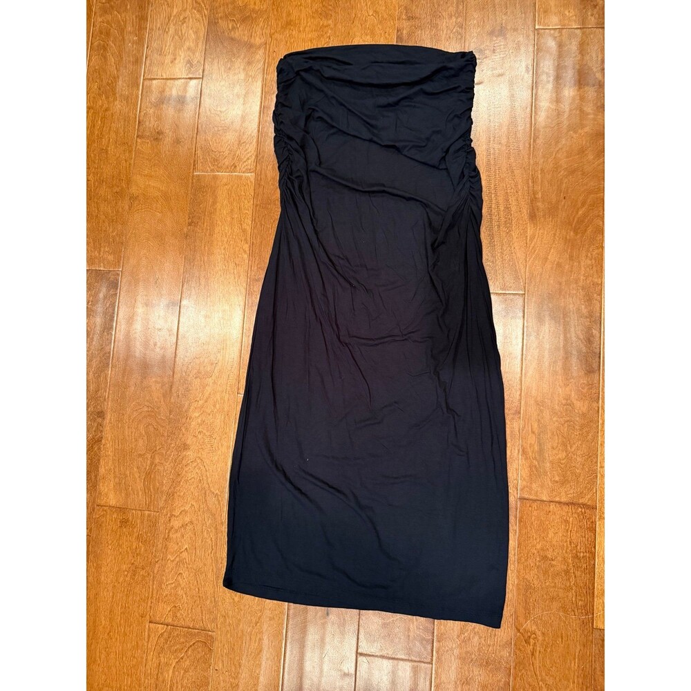Venus black strapless midi dress size large